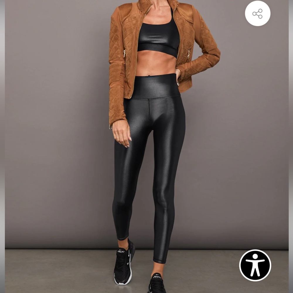 All Access High Waisted Legging Faux Leather